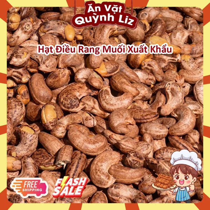 Hạt Điều Rang Muối Ăn Kiêng Healthy, Hạt Điều Rang Muối Vỏ Lụa Nguyên Vị, Giòn Thơm, Hạt Ăn Kiêng