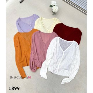 Áo len mềm mỏng trơn tay dài