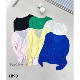 Áo len mềm mỏng trơn tay dài