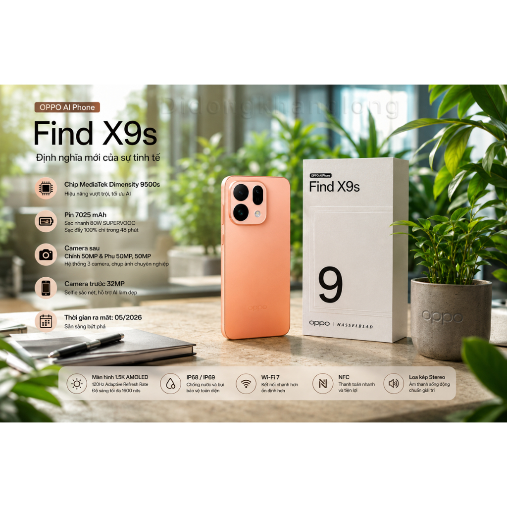 Điện Thoại OPPO Find X9s 12GB/256GB - Hàng chính hãng
