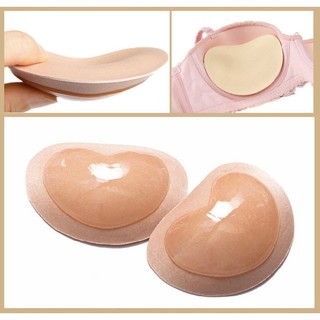 Miếng Dán Độn Ngực Dán Trong Bikini, Áo Bra Dày 3cm Hình Trái Tim Nâng Ngực Tạo Khe Dùng Nhiều Lần Tiện Lợi Tiết Kiệm