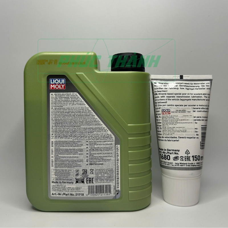 Combo Nhớt LIQUI MOLY MOLYGEN 4T 5W30 SCOOTER 800ml/1L + Nhớt Láp LIQUI MOLY 150ml - Chính Hãng