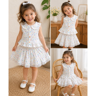 Rập giấy A0 ( không phải quần áo may sẵn) sét áo cổ lá sen chân váy size 1-10