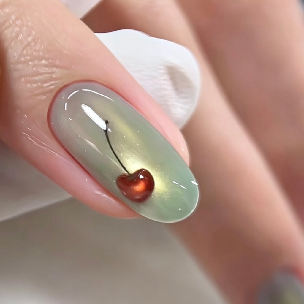 ROUni sơn Green Forest 4 màu mắt mèo xanh lá tươi mát tinh khiết bắt sáng rạng rỡ trendy nail tôn da