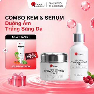 Bộ Serum Kem Dưỡng KIHASU Size Lớn Dưỡng Ẩm Sáng Da Phục Hồi Da Xỉn Màu
