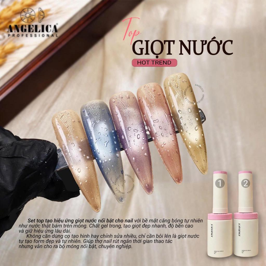Top Giọt Nước Angelica ( Hot Trend ) - Tạo Hiệu Ứng Giọt Nước Cho Bộ Nail Nổi Bật
