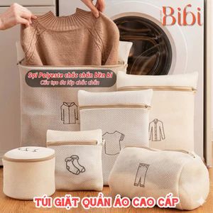 Túi giặt quần áo máy giặt cao cấp - Giữ form khi giặt máy, chống rối xoắn. Chất liệu Polyester dày dặn bền chắc