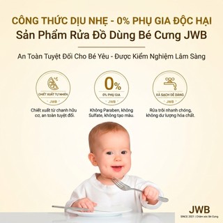[MUA 2 TẶNG 1] JWB Premium Clean 3in1 Nước Rửa Chén,Rửa Rau Củ 800g - Singapore brand