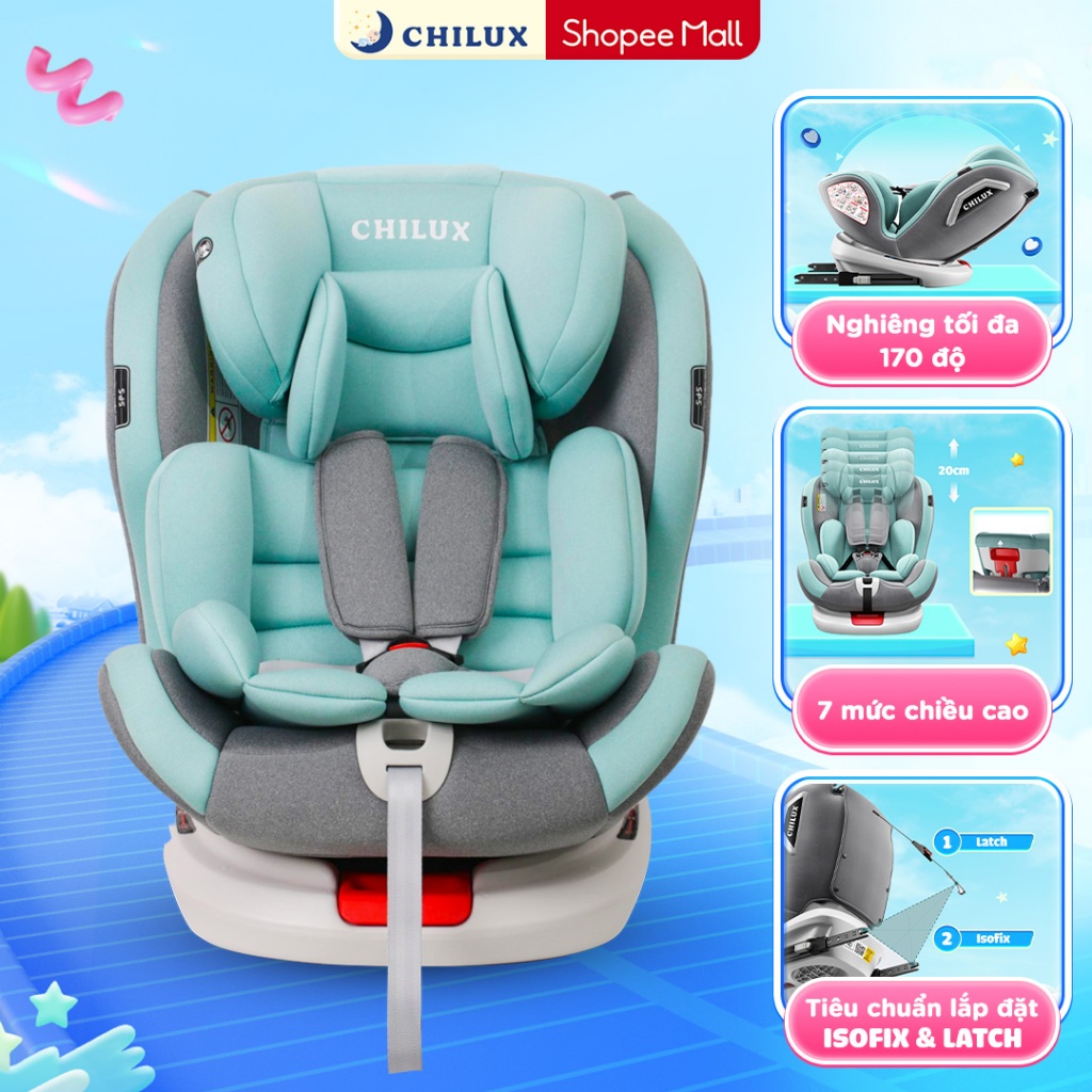 [HÀNG SẴN] Ghế ngồi ô tô cho bé CHILUX ROY 360 I CS008 An toàn, sử dụng cho bé từ 0-12 tuổi