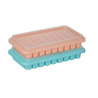 [Có Nắp]  Khay Làm Đá Viên Có Nắp Nhựa Cao Cấp Tiện Dụng Không Mùi