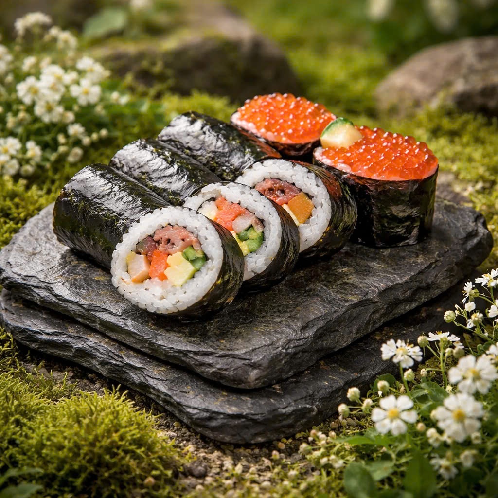 Rong Biển Cuộn Cơm Gimbap Sushi Manna Food Hàn Quốc Gói 100 Lá Bịch 230g Dai Ngon Không Rách