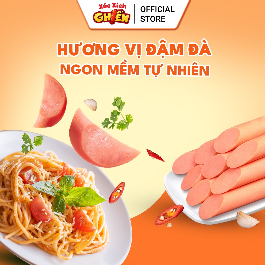 Thùng 6 Ca Xúc Xích Dinh Dưỡng Tiệt Trùng R2 Vietinter Foods (Ca 50 Cây, Cây 19g)