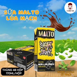 SỮA MALTO Lúa Mạch Hương Sôcôla Bạc Hà Có Thạch 170ml