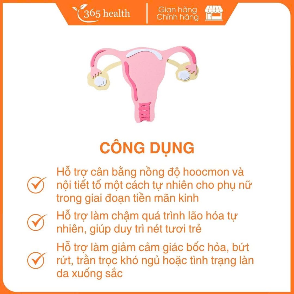 Viên Uống Nội Tiết Menopause Formula Holista Nhập Khẩu Canada - Hộp 30 Viên