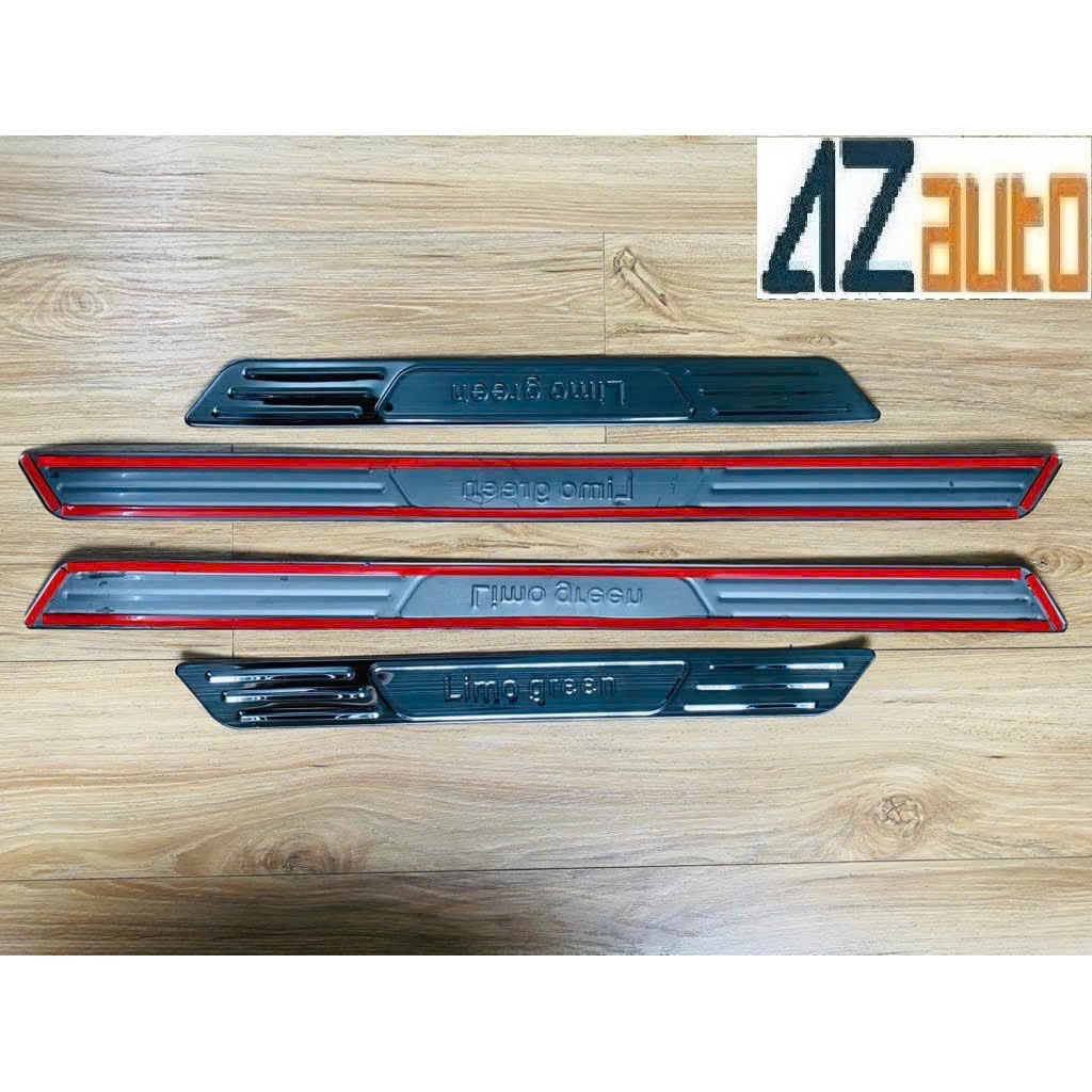 Ốp bậc cửa, nẹp bước chân và chống trầy cốp trong và ngoài xe Vinfast Limo green / VF MPV7 hàng cao cấp