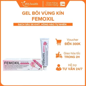 Gel bôi nấm ngứa vùng kín FEMOXIL, sạch sâu se khít, hồng hào tự nhiên - Nhập khẩu Israel - Tuýp 25g