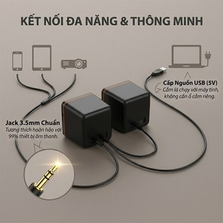 Loa Mini Để Bàn JOYRIDER Cao Cấp - Âm Thanh Thuần Khiết, Bass Mạnh, Siêu Gọn Nhẹ