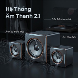 Loa Mini Để Bàn JOYRIDER Cao Cấp - Âm Thanh Thuần Khiết, Bass Mạnh, Siêu Gọn Nhẹ