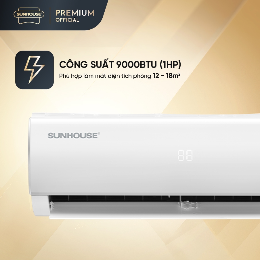 [LẮP ĐẶT TOÀN QUỐC] Điều hòa không khí TT Sunhouse 9000 BTU 1 chiều inv SHR-AW09IC620