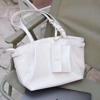 Túi xách công sở tote cho nữ màu pastel da bóng cao cấp tặng kèm ví nhỏ MIE BAG