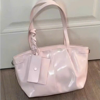 Túi xách công sở tote cho nữ màu pastel da bóng cao cấp tặng kèm ví nhỏ MIE BAG
