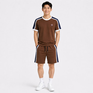 Set Áo Thun Quần Short Nam Chất Liệu cá sấu Thoáng Khí Co Giãn 4 chiều Mặc Mát Trẻ Trung BHN80