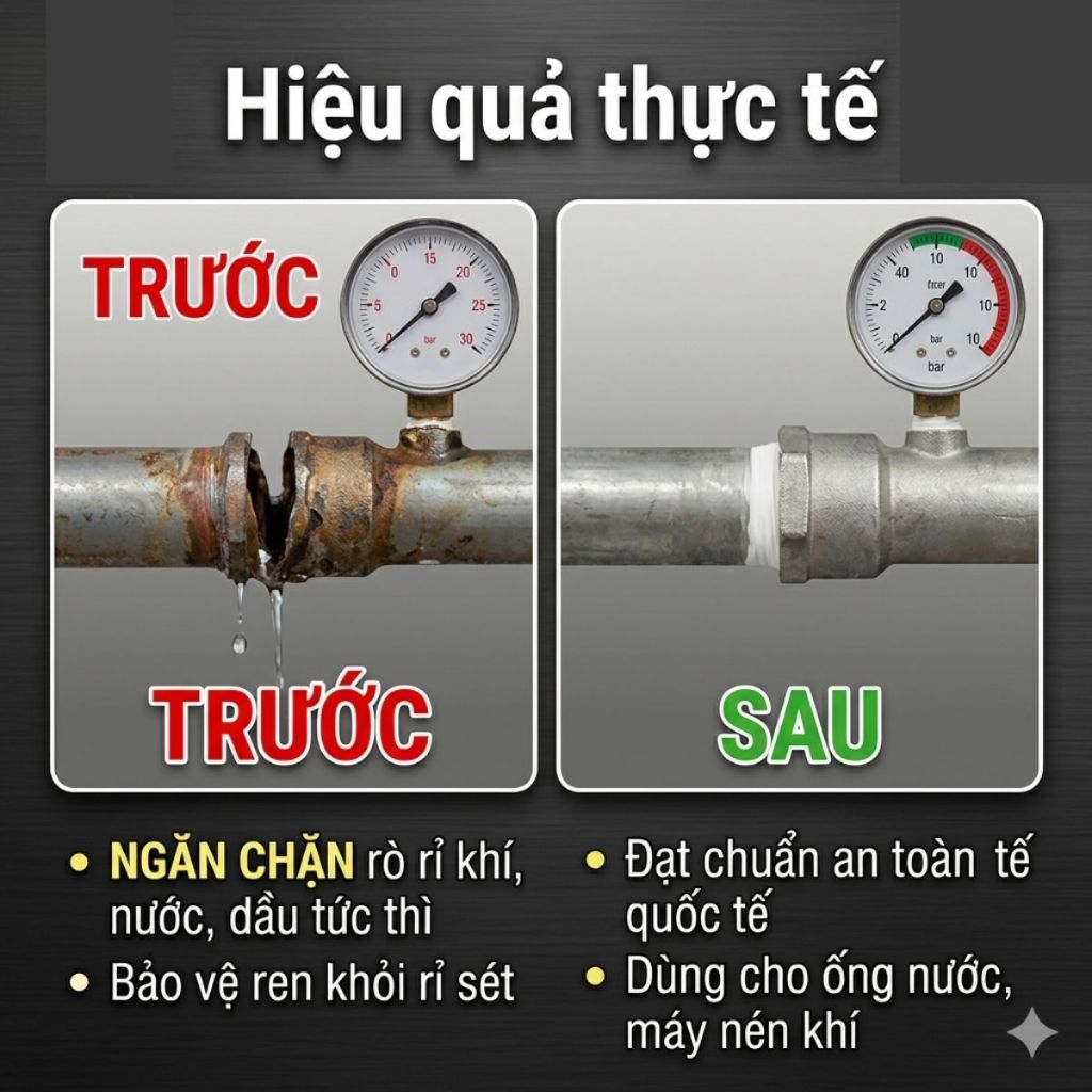 Keo Loc ti te làm kín ren ống kim loại chịu nhiệt độ cao 565 567 577 660 518 510 tuýp 50ml