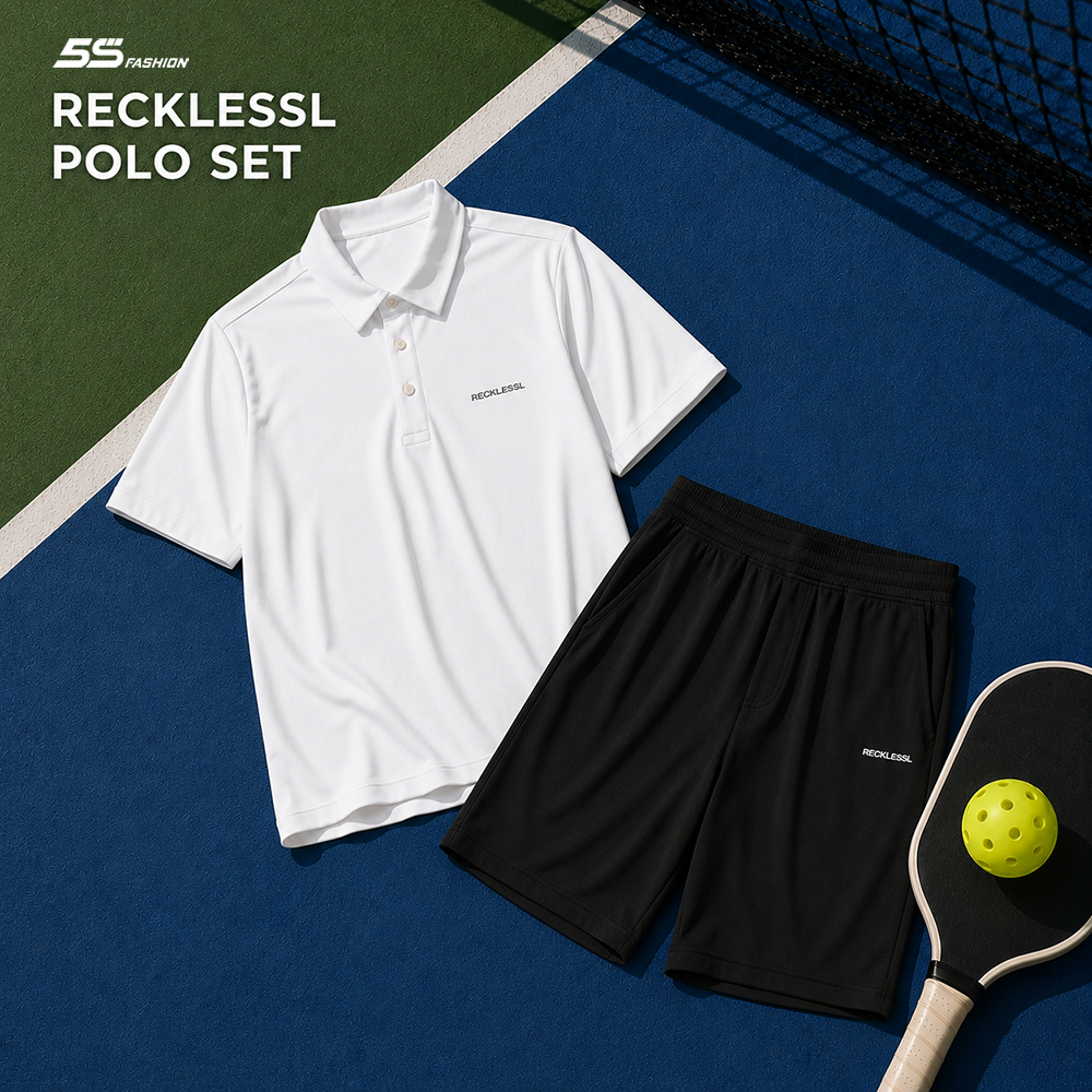 [OUTLET] Bộ Quần Áo Thể Thao Polo RECKLESSL 5S FASHION Thoáng Khí, Thiết Kế Khỏe Khoắn MBPL26008