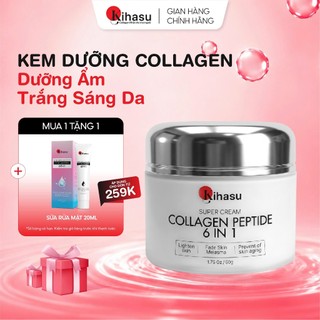 Kem dưỡng Collagen Kihasu cấp ẩm sáng da mờ thâm phục hồi da khô da nhạy cảm căng bóng