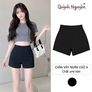 Quần Sooc Idol Cạp Cao Khóa Sau Chất Umi Co Giãn Ôm Dáng Tôn Form Thời Trang Nữ Hè 2026 QN