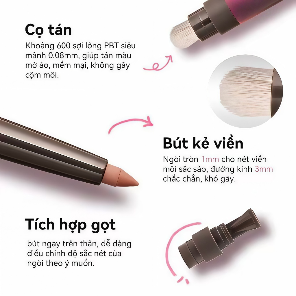 🌟Makeup Dễ Dàng Với Ameiot 4in1! Kẻ Môi, Vẽ Mắt, Tạo Khối Mũi – Da Đẹp Mềm Mịn💖