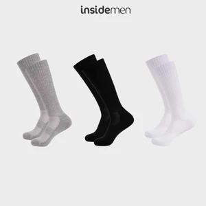 Tất nam sợi đệm xù Active dài đến gối giữ ấm cơ bắp Insidemen ISC015A0H0