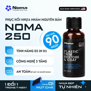 Dung Dịch Làm Mới Nhựa Noma 250, Phủ Đen Bề Mặt Phục Hồi Hư Tổn, Hiệu Quả Lên Đến 6 Tháng