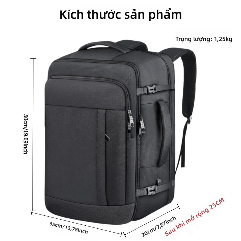 30/35L Balo Du Lịch Nam Nữ Cao Cấp Balo Ngăn Laptop 17 inch Ngăn Giày Riêng Chống Nước