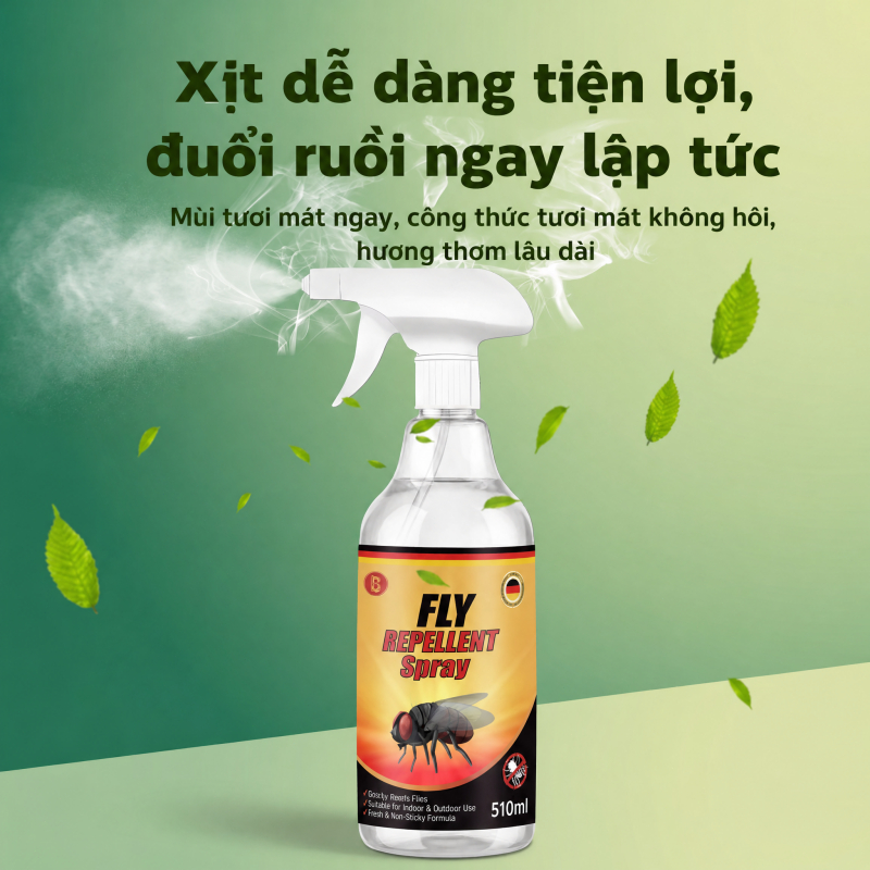 🪰Xịt đuổi ruồi 510ml🪰 Xua ruồi và côn trùng bay hiệu quả, dễ dùng cho gia đình, trong nhà ngoài trời
