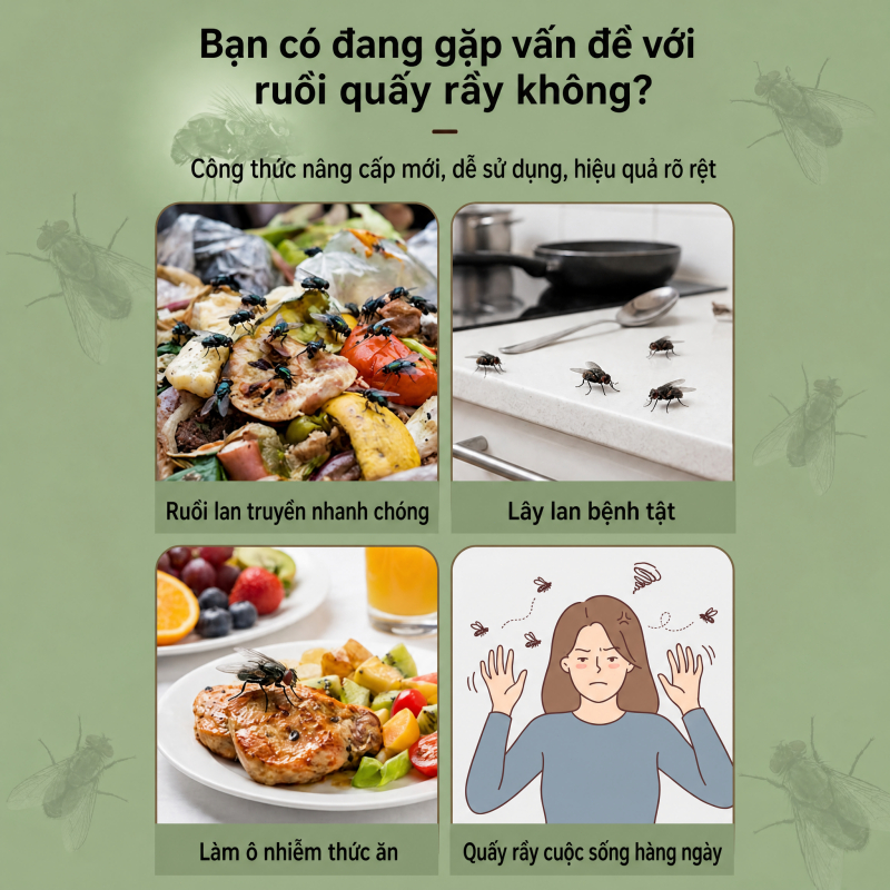 🔥Mua 1 tặng 1🔥 Xịt đuổi ruồi 510ml, dùng cho nhà ở và chuồng trại, hỗ trợ xua ruồi lâu dài dễ dùng