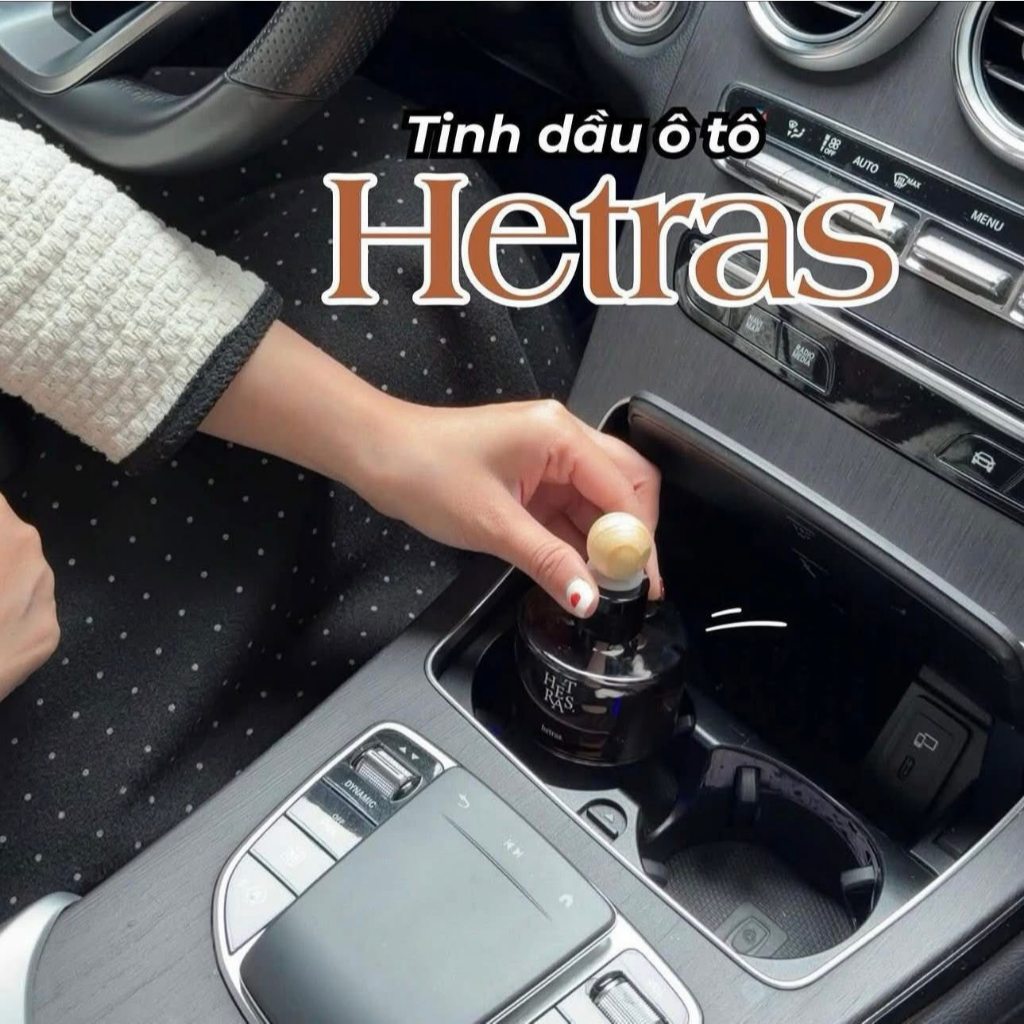Nước Hoa Xe Hơi HETRAS Hàn Quốc, Tinh Dầu Đặt Taplo Ô Tô, Khử Mùi Chống Say Xe, Decor Sang Trọng