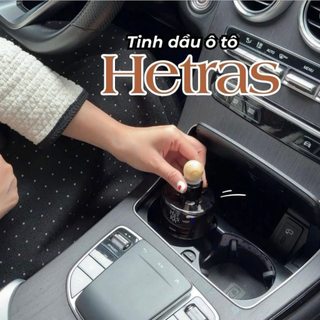Nước Hoa Ô Tô Cao Cấp HETRAS Hàn Quốc 77ml, Khử Mùi Xe Hơi, Tinh Dầu Kèm Bóng Gỗ Khuếch Tán