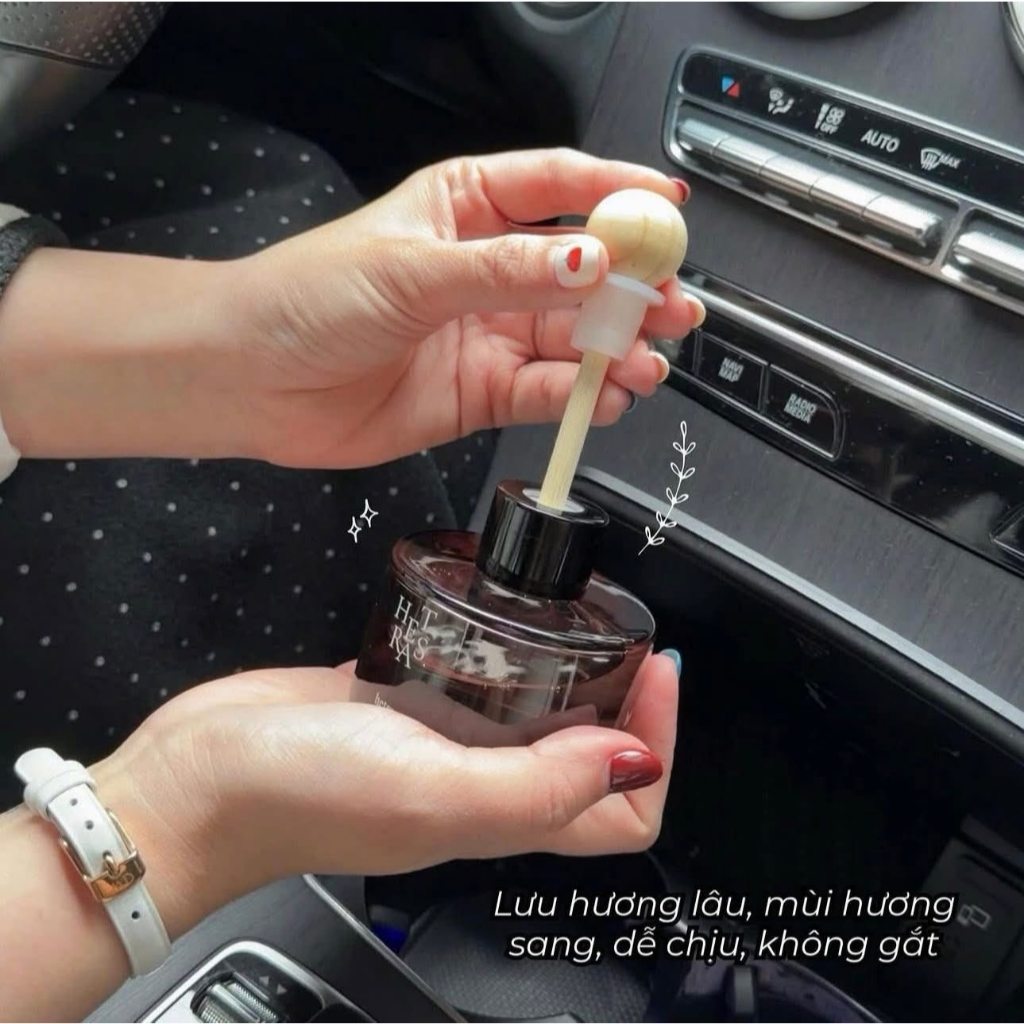 Nước Hoa Xe Hơi HETRAS Hàn Quốc, Tinh Dầu Đặt Taplo Ô Tô, Khử Mùi Chống Say Xe, Decor Sang Trọng