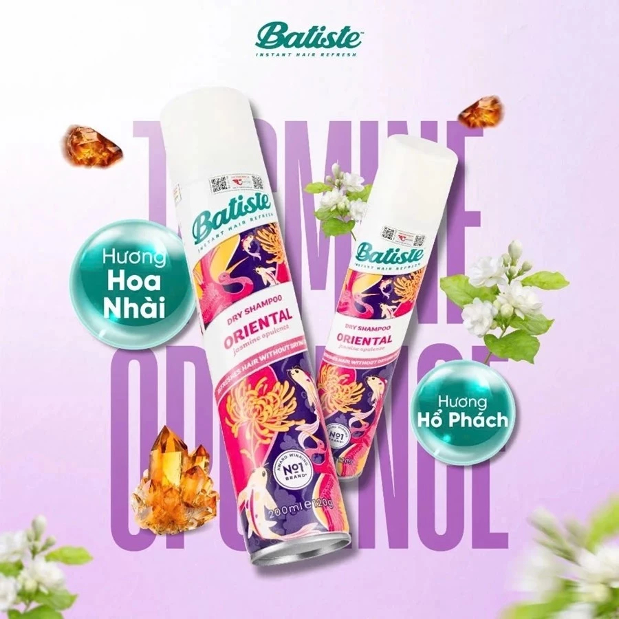 Dầu Gội Khô Batiste Dry Shampoo 200ml Giảm Bết Và Làm Phồng Tóc - Ever Queen