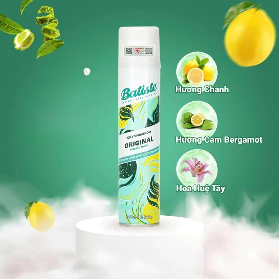 Dầu Gội Khô Batiste Dry Shampoo 200ml Giảm Bết Và Làm Phồng Tóc - Ever Queen