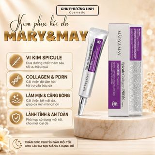 Kem dưỡng da Mary&May Collagen PDRN Cream MP1537 - Hỗ Trợ Tăng Đàn Hồi, Khóa Ẩm, Giúp Da Căng Mịn