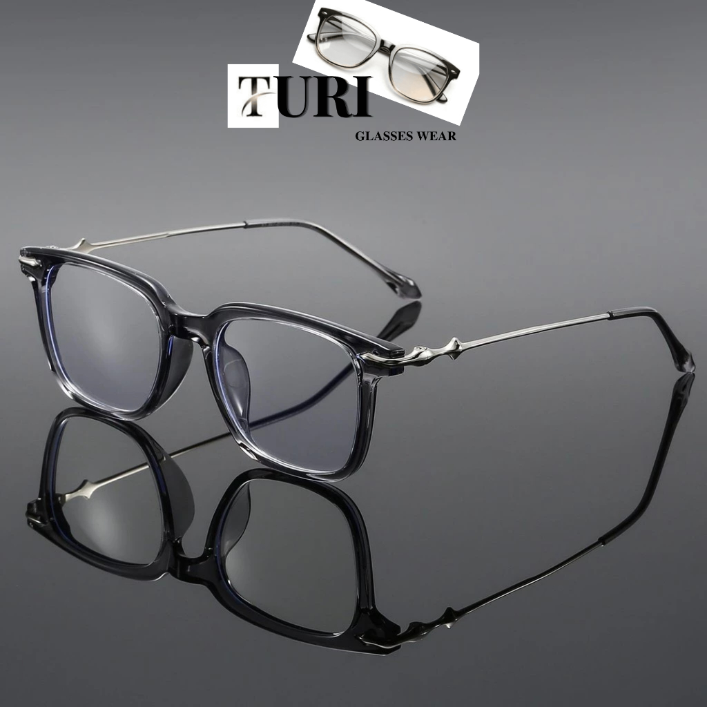 Kính gọng vuông hàn quốc cho nam nữ kính chống tia UV phù hợp mọi lứa tuổi 86055