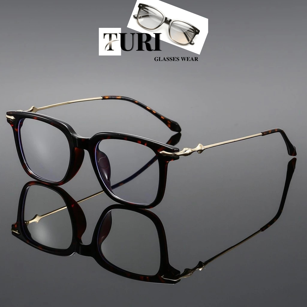 Kính gọng vuông hàn quốc cho nam nữ kính chống tia UV phù hợp mọi lứa tuổi 86055