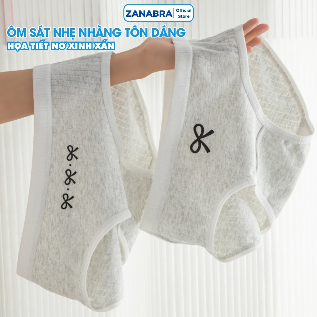 [ Xả Hàng ] Sét 5 Quần Lót Nữ cotton 7A co dãn 4 chiều thấm hút mồ hôi đũng kháng khuẩn ZANABRA L1108