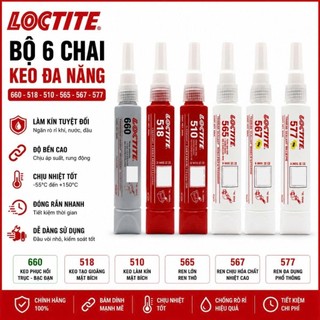 Keo LOC    TITE Khóa Ren Ốc Dán Ốc Vít Bulong Chống Lỏng Dán Kim Loại Chịu Nhiệt Tốt Siêu Bền
