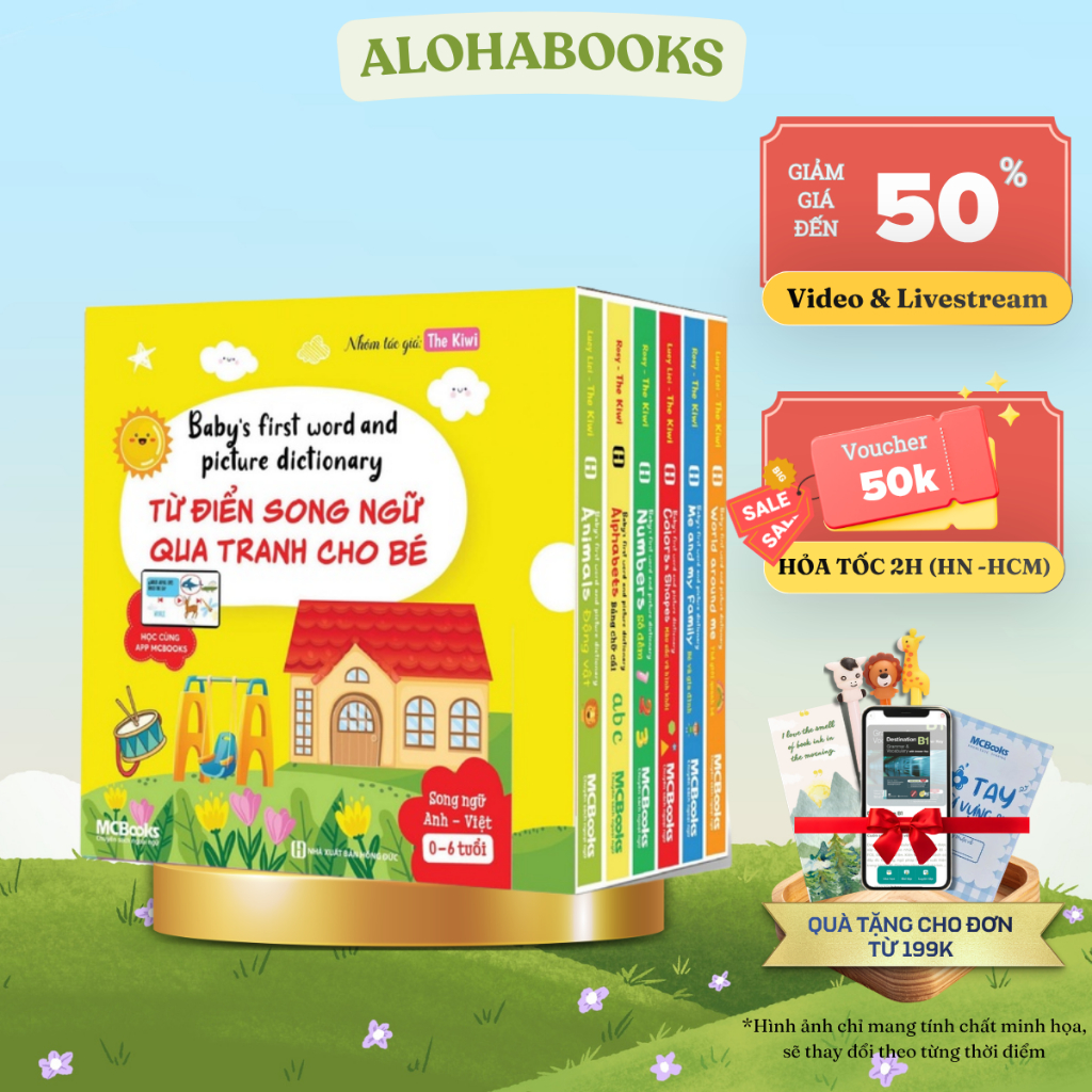 Sách - Baby's first words and picture dictionary - Từ Điển Song Ngữ Qua Tranh Cho Bé (BÁN LẺ NGẪU NHIÊN 1 CUỐN)