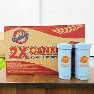 Thùng 48 hộp Sữa lúa mạch vị socola Ovaltine bổ sung canxi 180ml ( tặng 2 bình nước lúa mạch)