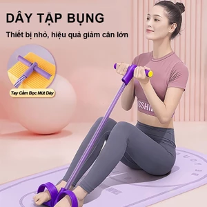 Dây Tập Bụng Bàn Đạp Bọc Mút Dày Chống Trơn, Không Cọ Chân - Đốt Mỡ Toàn Thân Tại Nhà, Sở Hữu Eo Thon， Tay Cầm Mật Độ Ca