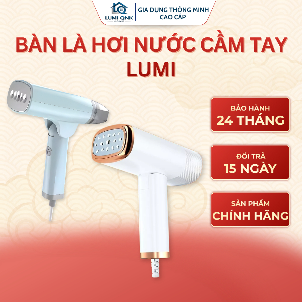 Bàn Là Hơi Nước Cầm Tay LUMI QNK – Ủi Nhanh, Gọn Nhẹ, Du Lịch & Gia Đình Tiện Lợi